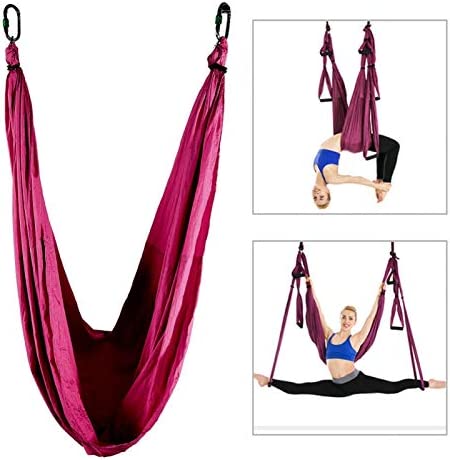 SALUTUYA Fitness Yoga Hammock Anti-Gravity 98.459.1in Aerial Swing Sling,for Workout - Image 6
