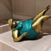 Fat Lady Decorative Figurine Resin with Supported Shoulder Stand Yoga Pose for Decoration with Dimension W3” x L3” x H5.5” (Supported Shoulderstand Pose) - Image 7