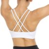 VEQKING Women's Cross Back Sports Bra Padded Strappy Medium Support Yoga Bra for Workout Fitness 3 Pack - Image 2