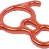 ProClimb 40kN Fall Rescue Big 8 Aluminum Descender with Bent-Ears Rappelling Gear Belay Device (Orange) - Image 3