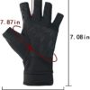 Luwint Grip Fingerless Workout Gloves - Anti Slip Half Finger Fitness Gloves for Men Women with Ice Silk Black - Image 4