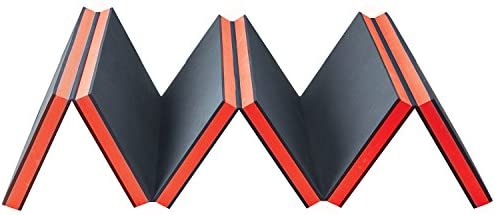 Pro Lift C-5006 Foldable EVA Mat - Anti Fatigue EVA Foam Sheet (6 fold) - Great for Garage, Picnicking, Gardening, Camping and Outdoor Activities, Black/Red