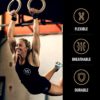RooGrips - 3-Finger Durable Protective Leather Hand Grips, Weightlifting and Gymnastics Grips, Non-Slip Pull Up Gloves for Men and Women - Image 3