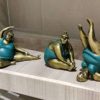 Fat Lady Decorative Figurine Resin with Supported Shoulder Stand Yoga Pose for Decoration with Dimension W3” x L3” x H5.5” (Supported Shoulderstand Pose) - Image 8