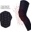 Knee Pads Compression Leg Sleeve Knee Sleeve for All Sports Wrestling Protector Gear, Youth & Adult Sizes, 1 Pair of Knee Paded - Image 4