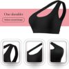 Geyoga 2 Pieces Women One Shoulder Sports Bra One Strap Bra Sports Tank Tops for Yoga Gym Running Workout - Image 3
