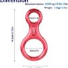 YAPJEB Figure 8 Descender, 35KN Aluminum Climbing Gear Figure 8 Descender Rigging for Climbing Rescue, Heavy Duty Belay Device, Downhill Equipment - Image 2