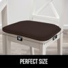 Gorilla Grip Memory Foam Chair Cushions, Slip Resistant, Thick and Comfortable Seat Cushion Pads, Durable Soft Pain Relief Pad for Office Desk, Dining Table, Kitchen Chairs, Set of 2, 16x16, Black - Image 7