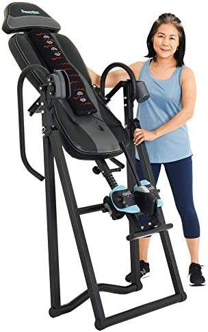 Prevention Inversion Table UL Certified with Heat and Massage Therapy, Grey/Light Blue - Image 10