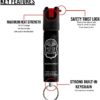 POLICE MAGNUM Pepper Spray Self Defense Safety- 3/4oz Twist Lock Keyring - Image 2