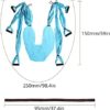 Aerial Yoga Swing Set, COLFULINE Yoga Swivel Swing Flying Hammock, High Strength 210T Nylon Fabric Yoga Sling Inversion Swing for Gym Home Fitness with Ceiling Anchors, Large Load Capacity - Image 6