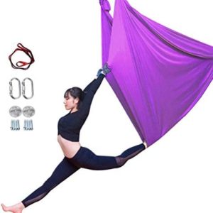 WTXDDQ Aerial Yoga Hammock Pilates Yoga Swing Set Gradation Color Anti-Gravity Inversion Device Gym Fitness Equipment
