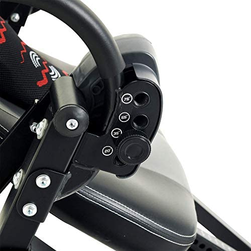 Prevention Inversion Table UL Certified with Heat and Massage Therapy, Grey/Light Blue - Image 5