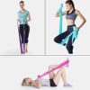 Therapy Flat Resistance Bands Set, Latex Free Flat Elastic Exercise Stretch Bands for Stretching, Flexibility, Pilates, Yoga, Ballet, Gymnastics, Rehab, Workout, Pink, Purple, Blue (3 Pack, 5 FT long) - Image 8