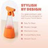 Cleancult Glass Spray Bottle - Shatter Resistant & Dishwasher Safe - All Purpose Cleaning Spray Bottle with BPA-Free Plastic Nozzle & Non-Slip Silicone Sleeve - 16oz, 2 Pack - Clay - Image 5