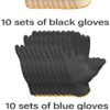String Knit Safety Work Gloves, Palm Latex Dipped Gloves, 30 Pairs includes Red-Blue-Black, Non-Slip Safety Protection Gloves for Painter, Mechanic, Industrial Warehouse, and General Purpose - Image 7