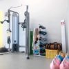 Extra Large Capacity Floor Yoga Mat Rack Stand, Metal Double-Sided Vertical Foam Roller and Towel Rack, Fitness Room/Gym 5 Tier Yoga Mat Storage Organizer (Color : White) - Image 2