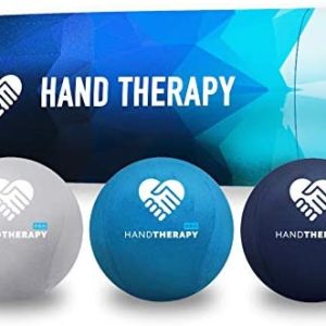 Hand Therapy Stress Balls 3-Pack Adult Gel Squeeze Balls for Therapeutic Restoration, Grip Strength Exerciser, Carpal Tunnel, Arthritis, and Wrist Mobility (Firm, Soft, and Extra-Soft Bundle)