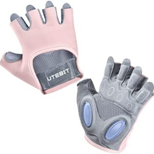 UTEBIT Workout Gloves for Women, Fitness Breathable Exercise Gloves for Weightlifting, Training, Fitness, Hanging, Pull ups, Weight Lifting Gloves with Microfiber Fabric and Non-Slip Silicone.