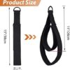 TOBWOLF 2PCS Pilates Double Loop Straps for Reformer, Feet Fitness Equipment Straps, Double Padded D-Ring Loops, Yoga Double Loop Straps Handle Straps, Pilates Reformer Accessories for Home and Gym - Image 5