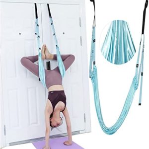 Nisorpa Waist Back Leg Stretch Strap Equipment for Home Gym Ceiling Hanging Yoga Sling for Dance Aerial Yoga Ballet Leg Stretching Exercise