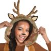 Amscan Oh Deer! Halloween Costume for Girls, Attached Hood, Antlers, and Ears Included - Image 2
