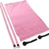 Aerial Yoga Swing Set, Aerial Yoga Door Hanging Trapeze Sling Kit, Waist Back Leg Stretch Strap, Leg Stretching Assist Trainer(粉色) - Image 3