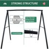 Trekassy 440lbs Heavy Duty Metal Swing Frame, A-Frame Swing Stand for Kids, Adults, Outdoor Fun, Fits for Most Swings - Image 4