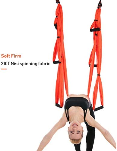 LTINN Yoga Hammock Aerial Yoga Flying Yoga Swing Trapeze Sling Inversion Tool for Gym Home Fitness (Storage Bag) Multicolor Selection - Image 4