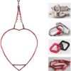 YOCAPE 110cm Aerial Hoop Lyra Circles Rings Stainless Strength Tested Circus Aerial Yoga Hoop Single Point Aerial Ring Set Fitness Equipment - Image 4