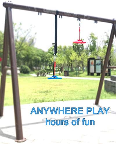 ROTAONY Ninja Wheel Obstacle for Kids, Ninja Course Attachments, Outdoor Ninja Warrior Training Equipment for Kids Outdoor Ninja Slackline Attachments - Image 6