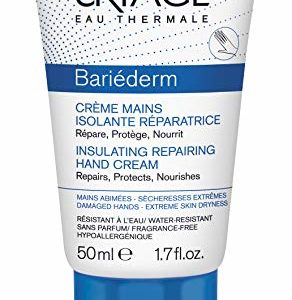 URIAGE Bariederm Insulating Repairing Hand Cream 1.7 fl.oz. | Soothes, Softens And Nourishes Very Dry Hands Exposed to Daily Aggressions and Chemical Products | Quickly Absorbed, Water-Resistant