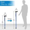 RMS Walking Cane - Adjustable Walking Stick - Lightweight Aluminum Offset Cane with Ergonomic Handle and Wrist Strap - Ideal Daily Living Aid for Limited Mobility (Blue) - Image 6