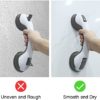 Shower Handle 2 Pack 12 inch Grab Bars for Bathroom Shower Handle with Strong Hold Suction Cup Grip Grab in Bathroom Bath Safety Grab Bar Handle Grab Bars for Bathroom Grey - Image 7