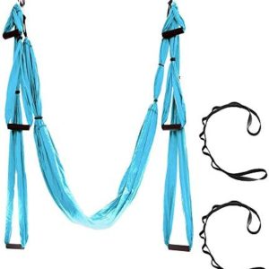 ROBDAE Aerial Yoga Swing Gravity Aerial Yoga Hammock Parachute Cloth Hammock Yoga Studio for Air Yoga Inversion Exercises (Color : Purple, Size : 250x150cm)