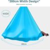 GLYIG Aerial Yoga Flying Yoga Swing Set Yoga Hammock Trapeze Sling Inversion Tool Aerial Pilates Silk for Gym Home Fitness, Inversion Exercises, Improved Flexibility & Core Strength (Color : A15) - Image 2