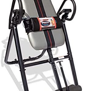 Health Gear HGI 4.0 Patent Pending Deluxe Heat & Vibration Massage Inversion Table, Grey