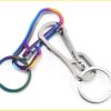 LIFULANDIAN Outdoor Camping Retractable Ring Set Titanium Quick Release Hook Carabiner Keychain Clip - Image 5