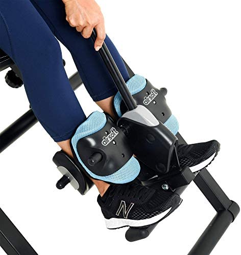 Prevention Inversion Table UL Certified with Heat and Massage Therapy, Grey/Light Blue - Image 9