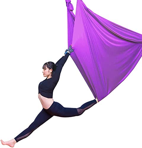 LJYT 5m,Yoga Swing,Aerial Yoga Swing Strong Antigravity Yoga Hammock/Sling/Inversion Tool for Gym,Home (Color : C)