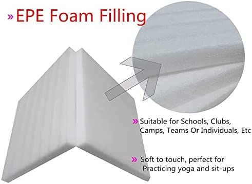 Pole Dance Crash Mat, Portable Fitness Pole Dancing Safety Mat Round 120cm Thickness 10cm Made for Pole,Foldable Yoga Exercise Safety Dancing Cushion Steel Pipe Crash Mat - Image 5