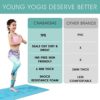 CHABAEBAE Kids Yoga Mat With Poses | Ink-Free Eco TPE Yoga Mat For Kids | Kids Mat | Toddler Play Mat Kid Yoga Mat Kids Exercise Mat, Kids Yoga Mat Girls, Boys & Mindful Kids (59" L 24" W 6mm Thick) - Image 4