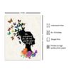 Inspirational Wall Art Decor - Positive Quote Home Decoration - Motivational Encouragement Gifts for Women -8x10 Poster for Girls or Teens Bedroom, Living Room, Bathroom, Office - Floral Butterflies - Image 2