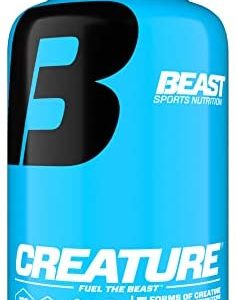 Beast Sports Nutrition Creature - 180 Vegetable Capsules - 5 Forms of Creatine + Creatine Optimizers - Improve Strength, Muscle Tone, Endurance, Recovery & Energy Production - 60 Servings