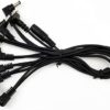 1 to 8 Way Daisy Chain Cable Guitar Effect Pedal Power Supply Splitter Cable Adapter Power Cable Black 1to8 power cords 1to8 power cords 0 - Image 3
