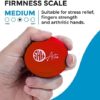 Hand stress ball - A variety of high-quality Stress Reliever, anxiety relief products, grip strength trainers, physical therapy equipment, Hand Exercise Ball. 2.36-inch stress balls for adults. Black / Blue / Red / Purple. Bonus #1 Carry Bag. Bonus #2 eBook Exercise Guide and E-coloring Book - Image 3