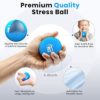 BOB AND BRAD Hand Exercise Balls, Stress Balls for Adults, Tri-Density Squeeze Balls for Hand Therapy, Grip Strength Trainer for Arthritis, Hand Grip Strengthener (3 Pack, Soft Medium Hard) - Image 3
