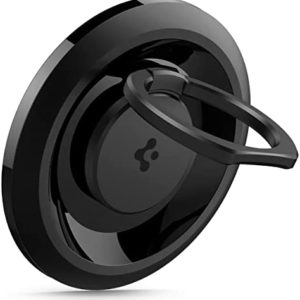 Spigen O-Mag Ring (MagFit) Magnetic Phone Holder Grip Designed for MagSafe (iPhone 14 Pro Max, 14 Pro, 14 Plus, 14, 13 and 12 Series) - Black