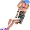 Gym Set for Kids 3in1: Trapeze Bar, Triangle Rope Ladder, Disk Swing - Indoor Kids Gym Climbing - Backyard Playset for Kids - Image 4