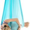 ZCXBHD Aerial Yoga Hammock Premium Aerial Silk Yoga Swing for Antigravity Fitness Inversion Exercises Improved Flexibility Core Strength (Color : Blue) - Image 4